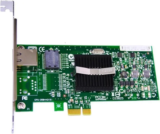 Alt view image 2 of 2 - 1000Mbps NIC Network Server Adapter 82572GI Chip PRO/1000PT PCI-E Gigabit LAN Card Single RJ45 Port EXPI9400PTBLK 1G NIC
