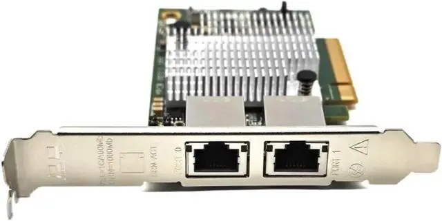 Alt view image 6 of 6 - 10G X540-T2 Ethernet Card PCI-E to RJ45 Double Port Nework Extend 10Gbps/5Gbps/2.5Gbps/1Gbps PCI Adapter Support PC Win10