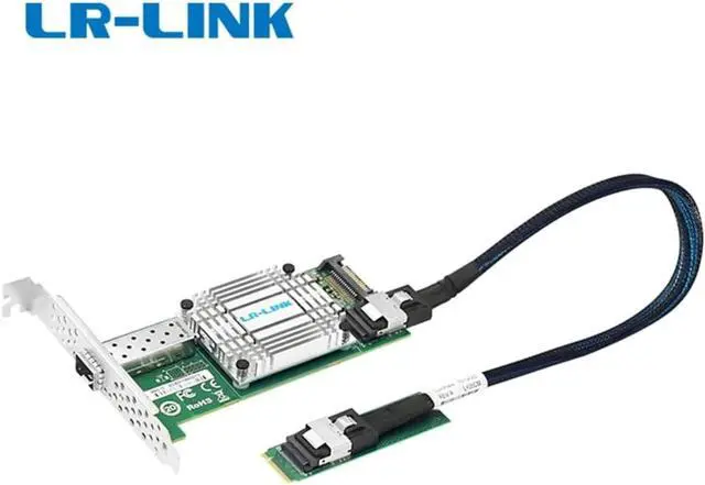 Alt view image 2 of 5 - 10G Single-Port to SFF-8087/M.2 Ethernet Network Adapter (1ntel 82599 Based)