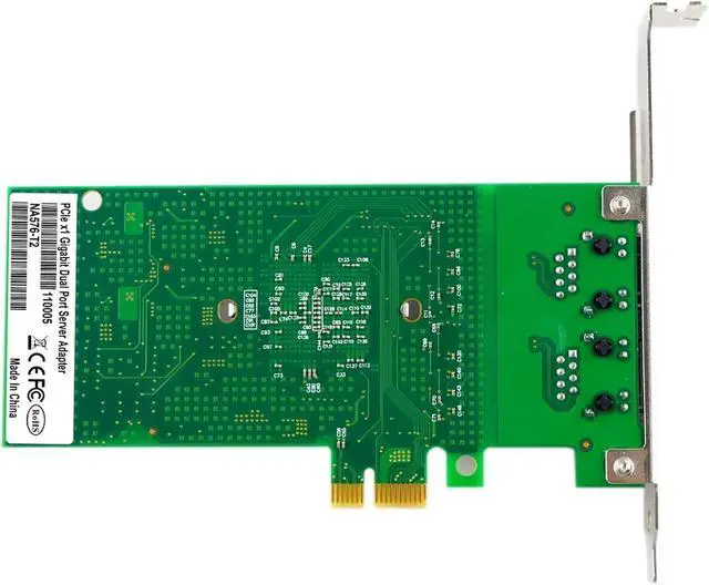 Alt view image 4 of 5 - 82576-T2 PCI-E X1 Gigabit Ethernet Adapter RJ45 for 82576 EB 1000M Server Network Card The Same E1G42ET