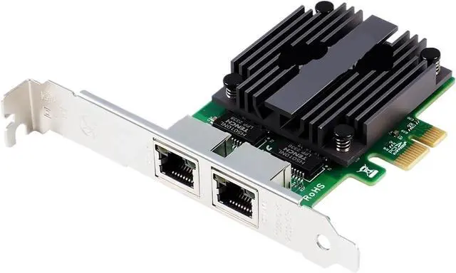 Main image of I226 Chip Network Card 2500Mbps PCIe to RJ45 2.5G Gigabit Ethernet Dual Ports 100/1000/2500Mbps LAN Card for Desktop