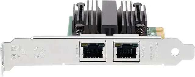 Alt view image 3 of 4 - I226 Chip Network Card 2500Mbps PCIe to RJ45 2.5G Gigabit Ethernet Dual Ports 100/1000/2500Mbps LAN Card for Desktop
