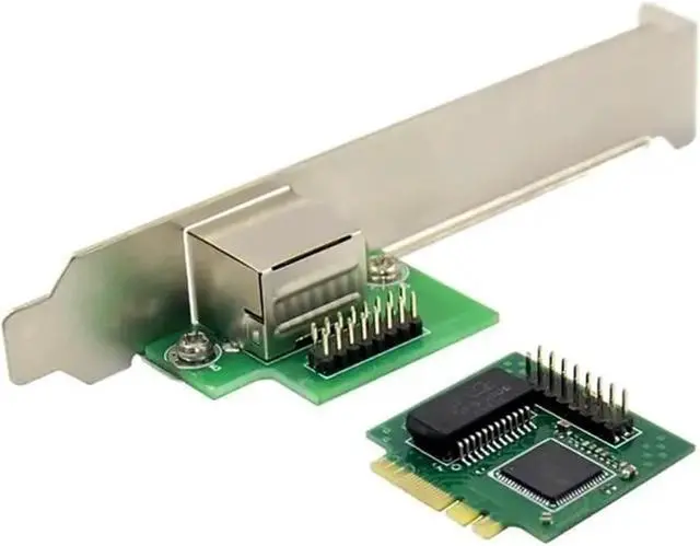 Alt view image 2 of 4 - M.2 A+E I210AT Network Card 10/100/1000Mbps M2 RJ45 LAN Adapter Single Port RJ45 Ethernet Network Card I210 chip