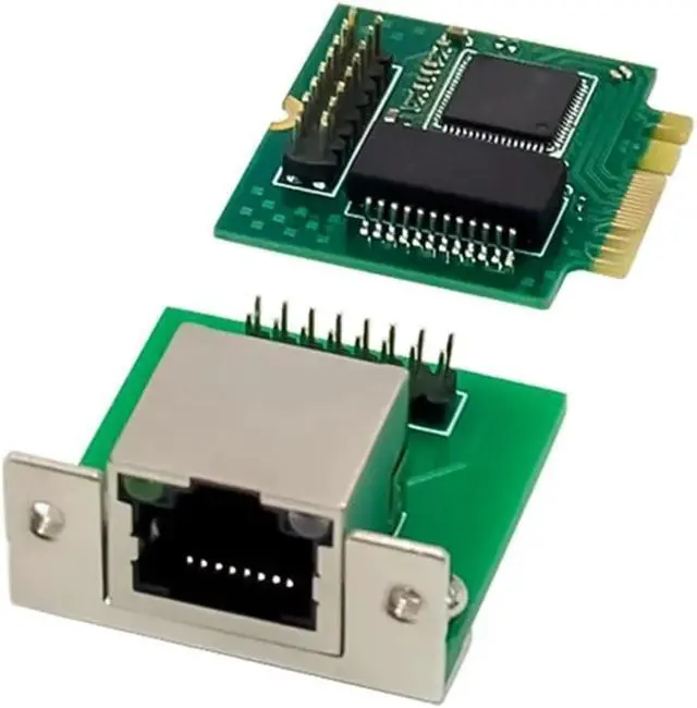 Alt view image 4 of 4 - M.2 A+E I210AT Network Card 10/100/1000Mbps M2 RJ45 LAN Adapter Single Port RJ45 Ethernet Network Card I210 chip