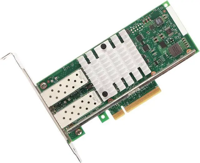 Alt view image 2 of 7 - Server Adapter, Plug and Play 10Gbps PCIe Network Adapter High Speed Low Latency PCle V2.0