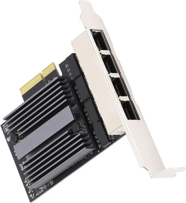 Alt view image 2 of 7 - EBTOOLS 4 Port Gigabit NIC Card, Stable Transmission, High Performance Chip for Workstation, Smooth Road