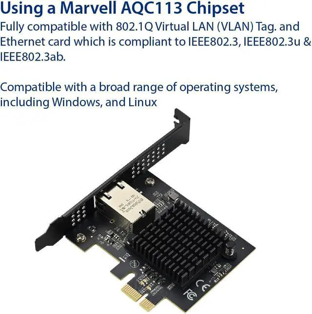 Alt view image 2 of 5 - Single Port 10 Gigabit Ethernet PCI-e x1 Network Card