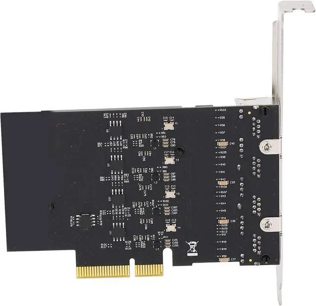 Alt view image 6 of 7 - 4 Port Gigabit Ethernet Network Card with Large Heat Sink, High Performance Chip, and 8 LED Indicators, Suitable for Desktop, Workstation, Server, 10 32 64bit