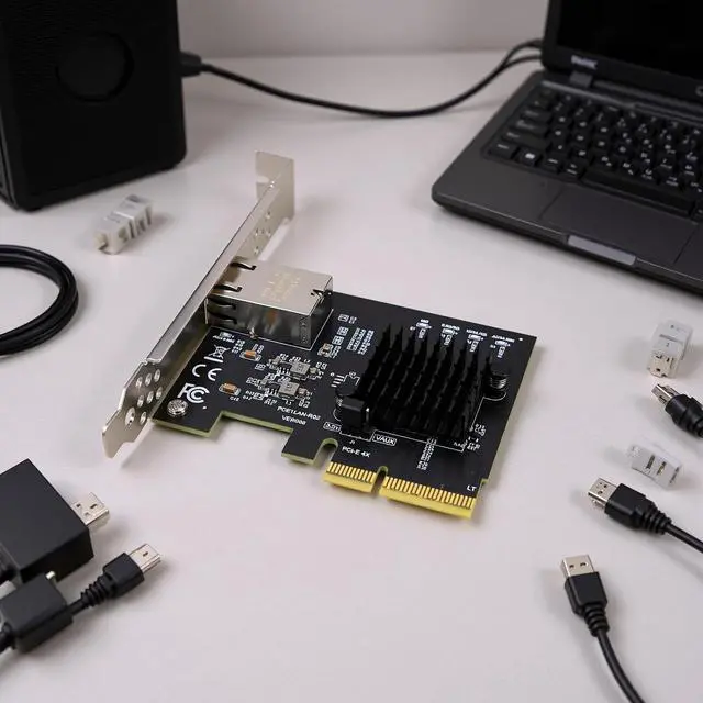 Alt view image 7 of 7 - PCIe 4X Stable Gigabit Network Card Realtek RTL8127AT Controller PCIe Adapter for 10/11