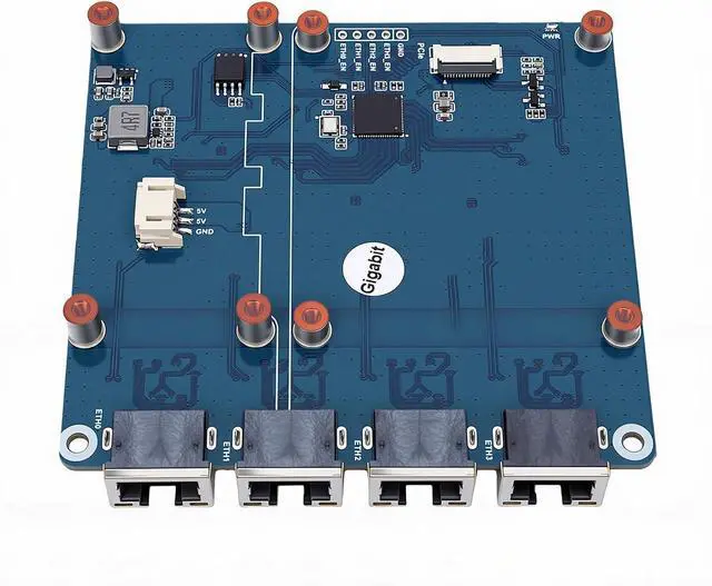 Alt view image 7 of 7 - Generic PCIe to Gigabit ETH Board Efficient Data Transfer Plug and Play for RasPi 5 No Driver Required