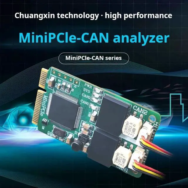 Alt view image 2 of 7 - Mini PCIe Dual Channel CAN Bus Interface Card PCIe Communication Module