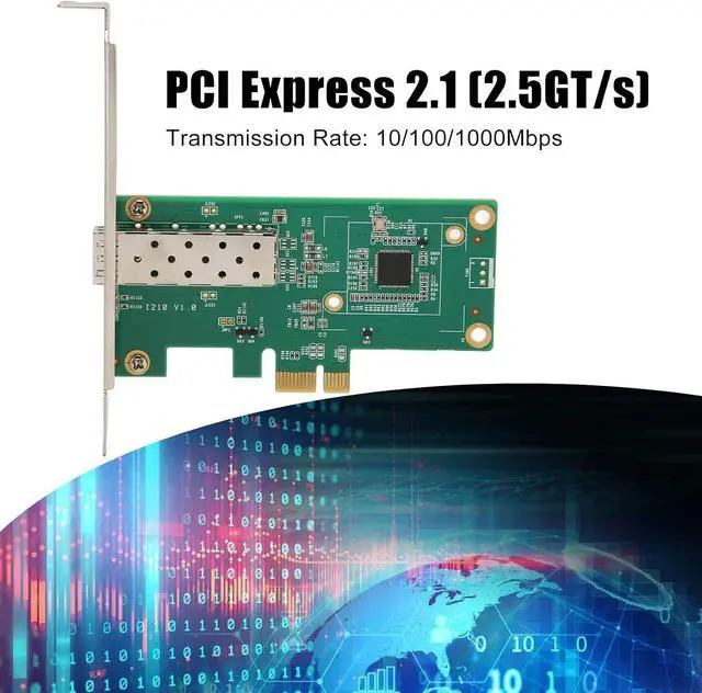 Alt view image 2 of 7 - PCIe Network Adapter, Self-Customization PCIe Network Card PCI Express 2.1 PXE Diskless 10/100/1000Mbps PC