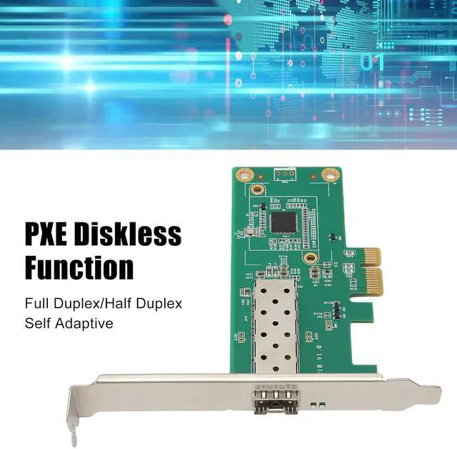 Alt view image 7 of 7 - PCIe Network Adapter, Self-Customization PCIe Network Card PCI Express 2.1 PXE Diskless 10/100/1000Mbps PC
