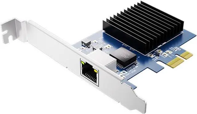 Main image of 1 Port PCIe 10G Ethernet Network Card 10G NIC PCIe4.0-1X RJ45 LAN Card for Realtek8127(PXE) Multi-Gigabit Network Speeds