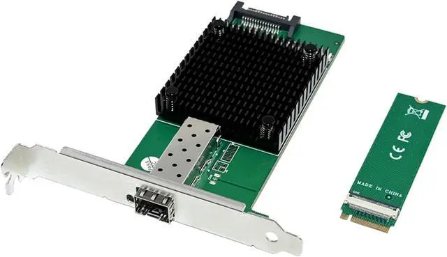 Alt view image 2 of 6 - 2X Server Network Card M.2 B+M Key 8-Channel Single-Port 10GbE Ethernet NIC Network Card for Win10 Freebsd Linux