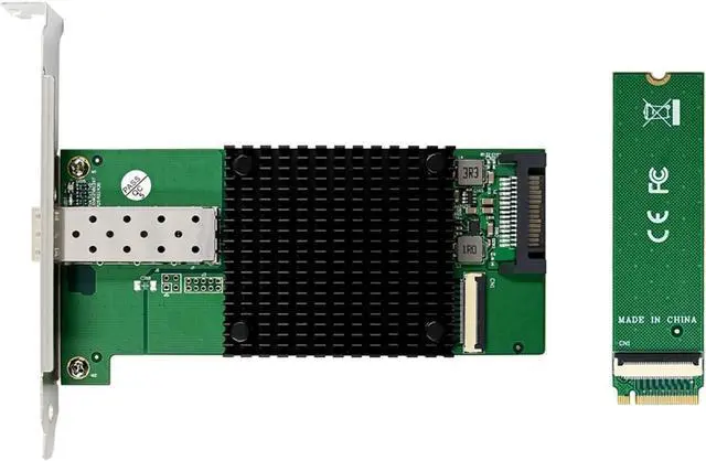 Alt view image 4 of 6 - 2X Server Network Card M.2 B+M Key 8-Channel Single-Port 10GbE Ethernet NIC Network Card for Win10 Freebsd Linux