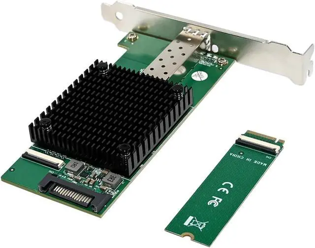 Alt view image 5 of 6 - 2X Server Network Card M.2 B+M Key 8-Channel Single-Port 10GbE Ethernet NIC Network Card for Win10 Freebsd Linux