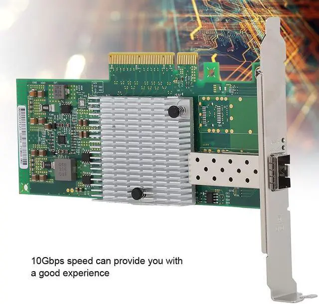 Alt view image 3 of 5 - Network Card with 10Gbps Speed, Single Port Adapter with 82599EN Chip, E10G41BTDA X520 DA1 Module for Server Network Use
