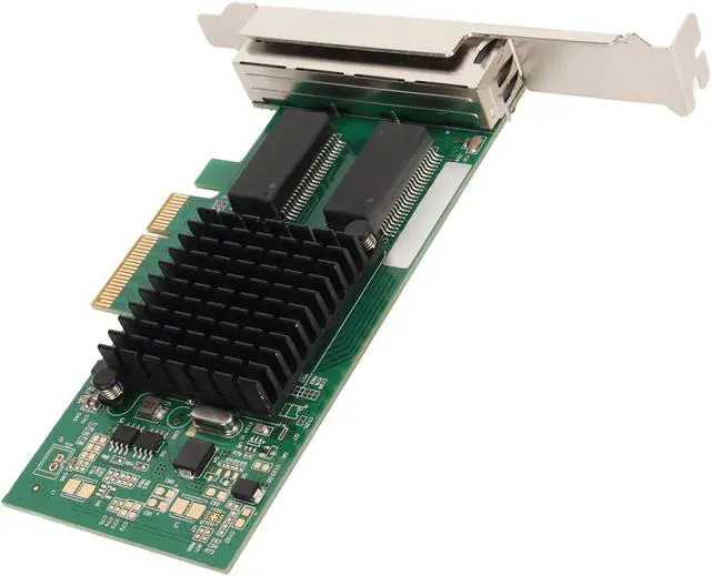 Alt view image 6 of 7 - 4 Ports PCIe Network Card, Gigabit Ethernet Card for Server Desktop Computer, PCI 2.0 5 GTs RJ45 Network A with Bracket, Supports 7/8/10, BSD,