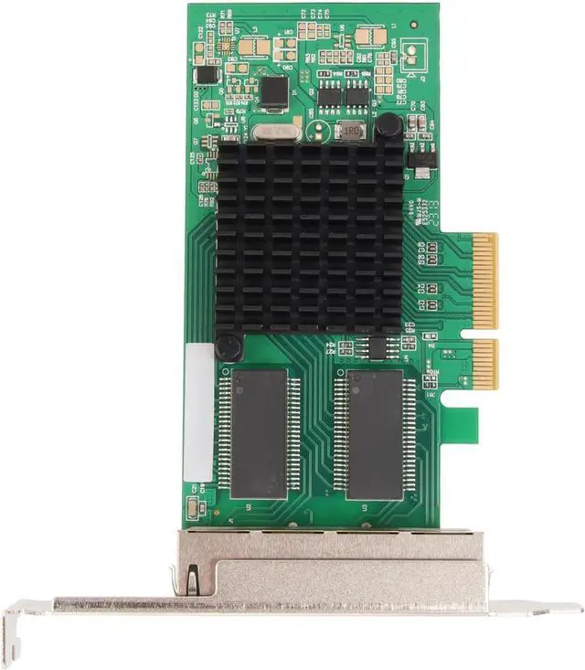 Alt view image 5 of 7 - 4 Ports PCIe Network Card, Gigabit Ethernet Card for Server Desktop Computer, PCI 2.0 5 GTs RJ45 Network A with Bracket, Supports 7/8/10, BSD,