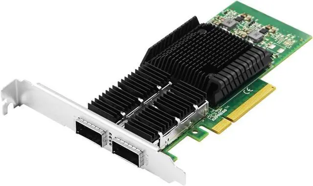 Alt view image 2 of 3 - PCIe x8 40G Dual Optical Port QSFP+ Ethernet Network Adapter (MellanoX ConnectX-3 Based)