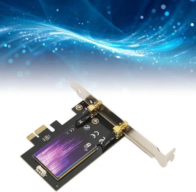 Alt view image 5 of 7 - WiFi 6 PCIE Wireless Network Adapter, 3000Mbps WiFi Transfer Speed, Triple Band 6GHz 5.8GHz 2.4Ghz, WiFi 6e Adapter Card Supports for Win10 for Win11 (64 Bit)
