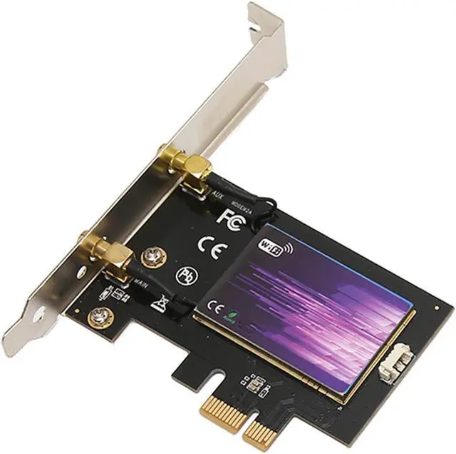 Alt view image 7 of 7 - WiFi 6 PCIE Wireless Network Adapter, 3000Mbps WiFi Transfer Speed, Triple Band 6GHz 5.8GHz 2.4Ghz, WiFi 6e Adapter Card Supports for Win10 for Win11 (64 Bit)
