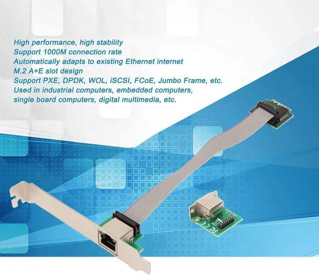 Alt view image 2 of 7 - Gigabit Ethernet Server Adapter, High Stability and High Performance, Single Port RJ45 Network Card Supports Pxe Dpdk WOL, I210at Network Card Adapter is Suitable for Win Linux