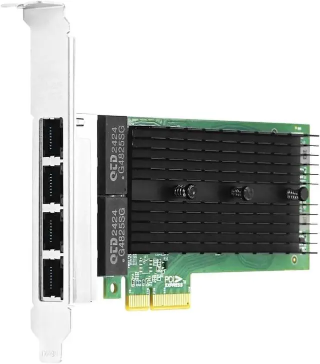 Alt view image 2 of 4 - The LRES1057PT is a PCIe x4 Quad Port 2.5G Ethernet Network Adapter that is Also Compatible with PCIe x8 and x16 Lanes