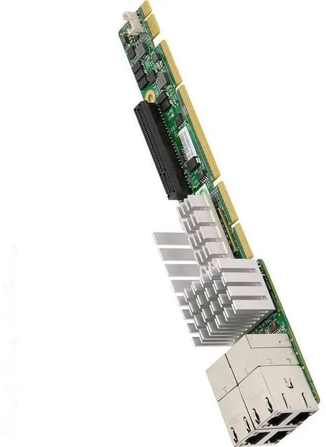 Main image of AOC-UR-i4XT for Server Networking 1U Ultra Riser Adapter 10GBase-T X540 Chipset RJ45 1x PCI-E 3.0 x8 (Internal)