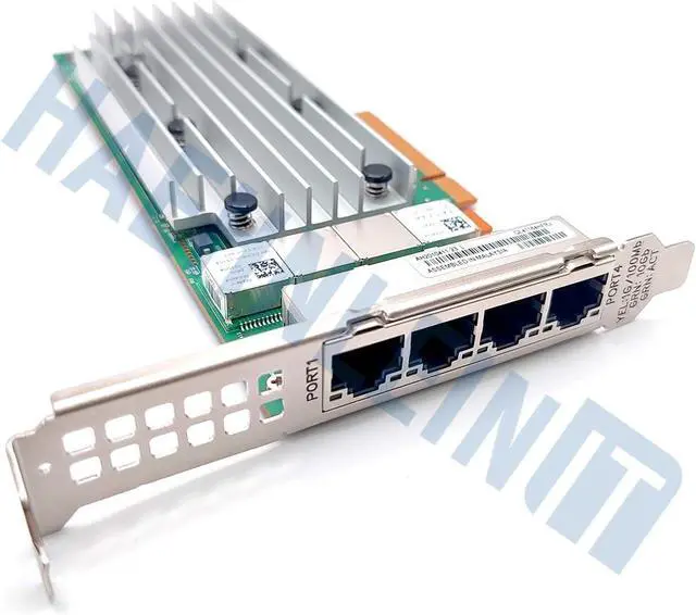 Alt view image 2 of 4 - OEM Marvell Qlogic Fastlinq QL41164HFRJ Server NIC 10GbaseT Quad Port 4x10Gbit RJ45