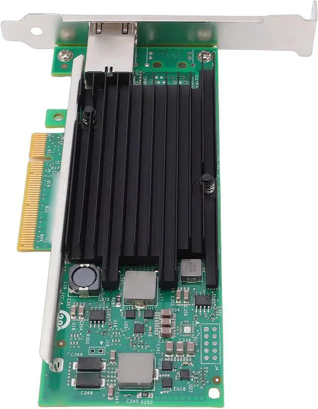 Alt view image 6 of 7 - 10Gb PCIE Network Card, Equipped with X540 T1 Chip Single RJ45 Port Ethernet Adapter 100MbE, with Intelligent Offload Technology