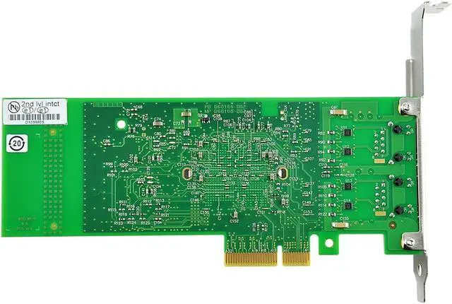 Alt view image 4 of 5 - PCI-E X4 Gigabit Server RJ45 for 82576 EB Port Ethernet 10/100/1000 Mbps Gigabit Server Network Card for E1G42ET