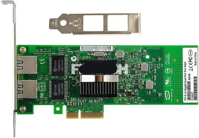 Alt view image 2 of 5 - PCI-E X4 Gigabit Server RJ45 for 82576 EB Port Ethernet 10/100/1000 Mbps Gigabit Server Network Card for E1G42ET