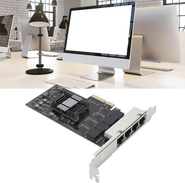 Alt view image 4 of 7 - 2.5Gb PCIe Network Card, 100/1000/2500Mbps Gigabit Ethernet Network Adapter with 8 LED Indicators, RJ45 PCI Express2.0 Ethernet Interface Adapter, for, for Linux, for