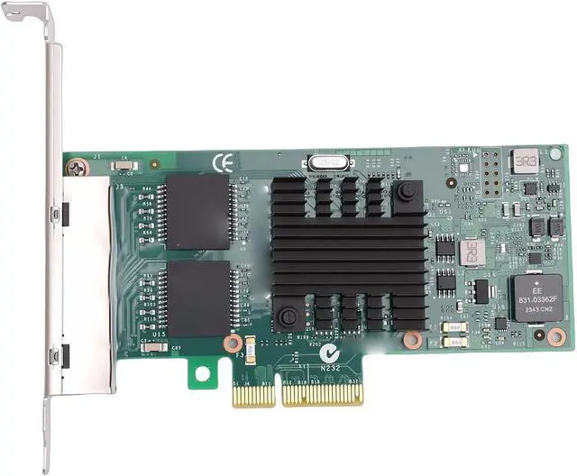 Alt view image 6 of 7 - Cuifati 4 Port Gigabit Ethernet PCIe Network Card, RJ45 Server Adapter with 82580 Chipset, for Desktop and Industrial PC