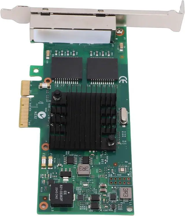 Alt view image 5 of 7 - Cuifati 4 Port Gigabit Ethernet PCIe Network Card, RJ45 Server Adapter with 82580 Chipset, for Desktop and Industrial PC