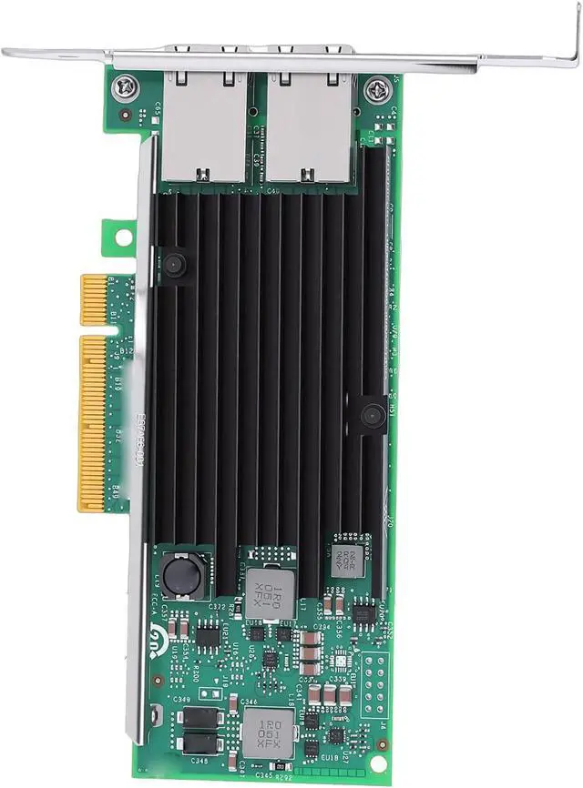 Alt view image 7 of 7 - 10Gb Dual RJ45 Port Network Card, X540 T2 Controller PCIe Ethernet Adapter with Heat Dissipation Design, for Servers