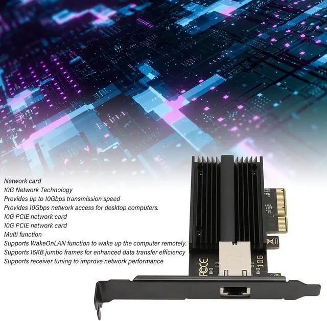 Alt view image 5 of 7 - 10G Single Port PCIe Network Adapter AQC113C Multi Function Ethernet Converged Network Adapter 802 1Q VLAN Tagging and Server Support