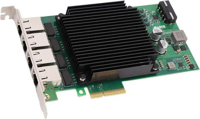Main image of GOWENIC 4 Port PoE PCIe Network Card, 2.5G Gigabit Ethernet Card with Heat Dissipation Design, RJ45 Ethernet NIC Adapter for Desktop PC Server Linux VMware