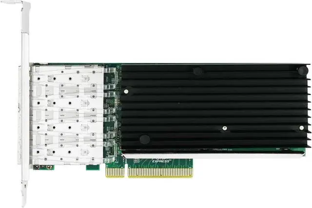 Alt view image 2 of 3 - PCIe x8 10G Quad-Port Server Network Adapter, SFP+ Optical Interface