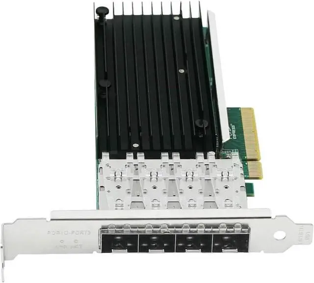 Alt view image 3 of 3 - PCIe x8 10G Quad-Port Server Network Adapter, SFP+ Optical Interface
