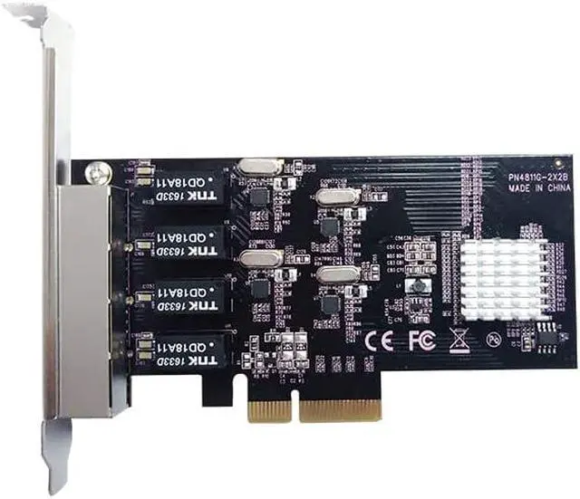 Alt view image 2 of 4 - STL N-451 PCIe 4-Port Gigabit Network Controller Card