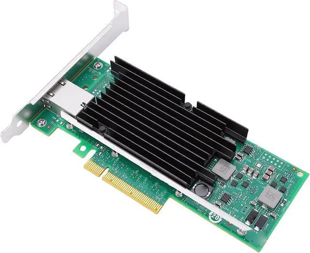 Alt view image 6 of 7 - 10Gb PCIE Network Card, X540 T1 Controller Chip with Intelligent Offload Technology, Single RJ45 Port for VMware Server