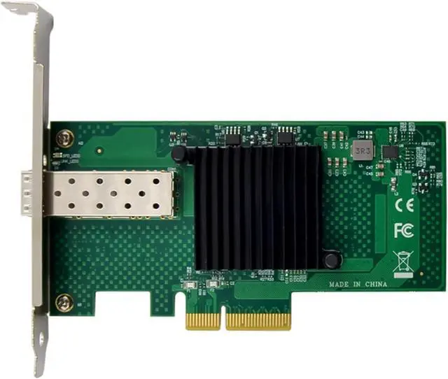 Alt view image 2 of 6 - 2X X520-SR1 10G + Server Fiber Optic Network Card 82599EN Chip PCIE X4 Single Optical Port Network Card