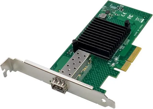Alt view image 6 of 6 - 2X X520-SR1 10G + Server Fiber Optic Network Card 82599EN Chip PCIE X4 Single Optical Port Network Card