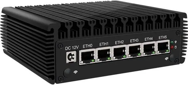 Alt view image 3 of 7 - CWWK N5105 Soft Routing Six Network Port i226 Network Card DDR4 Dual Memory/M.2 NVMe Solid State /4 USB/RS232 Serial Port (Barebone)