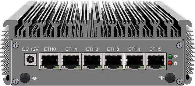 Alt view image 5 of 7 - CWWK N5105 Soft Routing Six Network Port i226 Network Card DDR4 Dual Memory/M.2 NVMe Solid State /4 USB/RS232 Serial Port (Barebone)