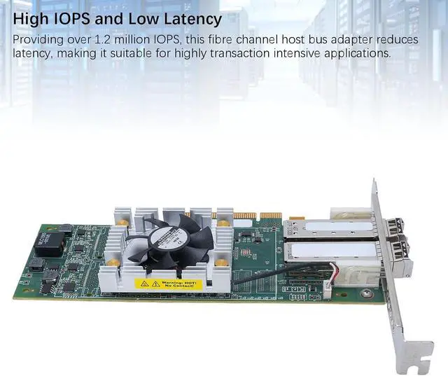 Alt view image 4 of 7 - 16Gbps Fibre Channel HBA, Dual Port PCIe Fibre Channel Host Bus Adapter with Virtualization and High for VMware Servers