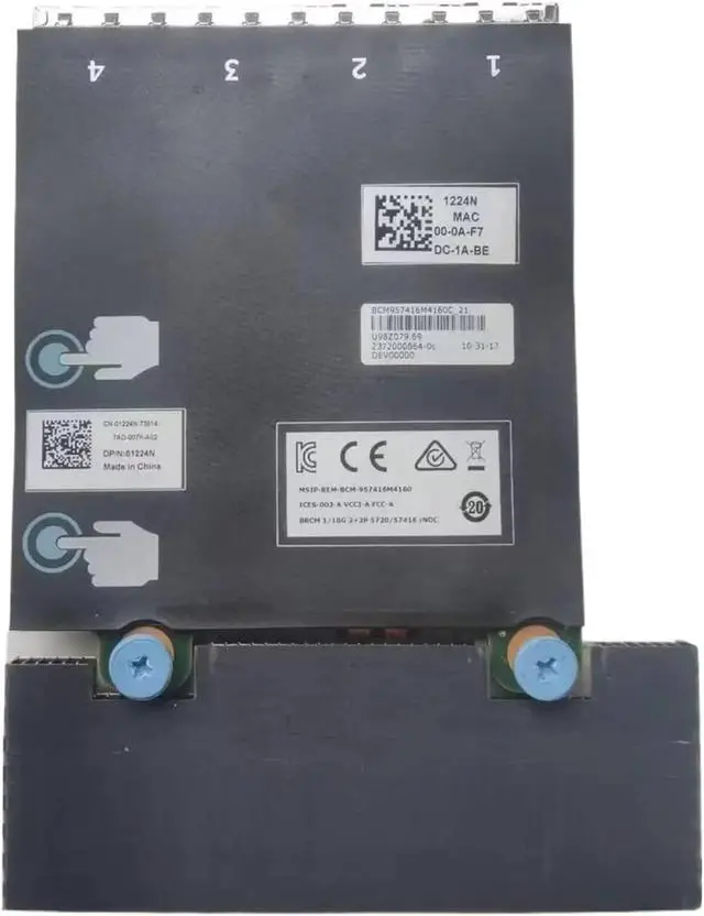 Alt view image 2 of 5 - Suitable for 1224N 01224N BCM57416 Quad Port 10 Gigabit Server Network Card Daughter